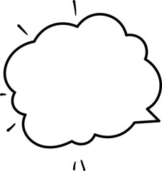 Speech Bubble Note Illustration