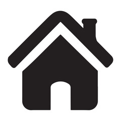Home Icon Silhouette vector art