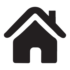 Home Icon Silhouette vector art