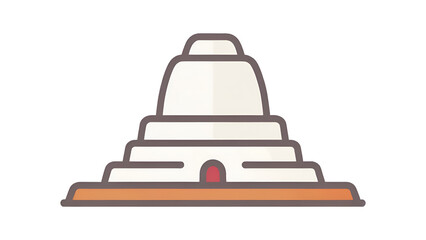 Icons of Thai temples and stupas with transparent backgrounds illustrate key religious elements like temples and pagodas. Their transparent design allows for seamless integration into various media.