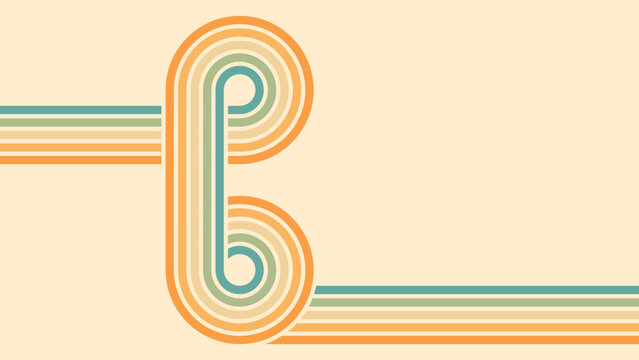 recommend clip art: Abstract background of rainbow groovy Wavy Line design in 1970s Hippie Retro style. Vector pattern ready to use for cloth, textile, wrap and other.