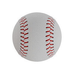 Baseball 3d render with no background