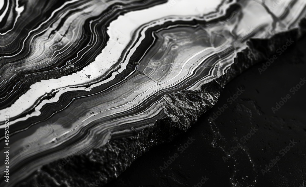 Poster abstract texture: marble-like pattern with dark and light swirls