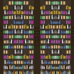 background with squares, colorful background, library background