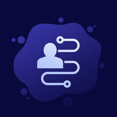 user journey icon, vector design