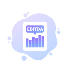 EBITDA, Earnings before interest, taxes, depreciation and amortization vector design