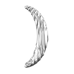 Fluted silver symbol