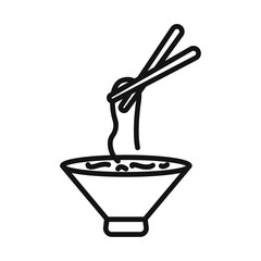 Noodles Icon Pack Asian Cuisine Illustrations for Culinary and Food Projects