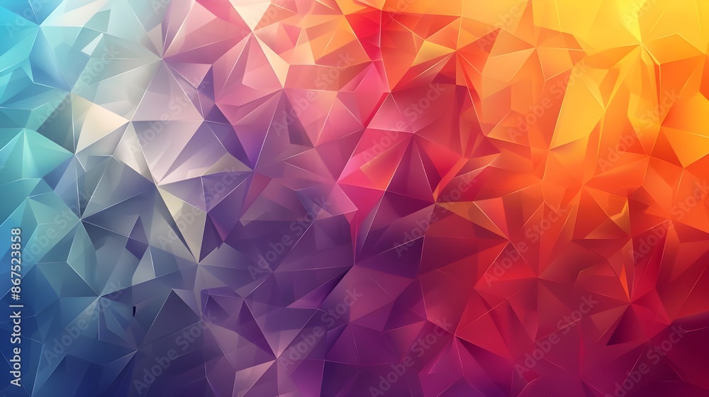 Poster abstract background colorful geometric background. generated ai