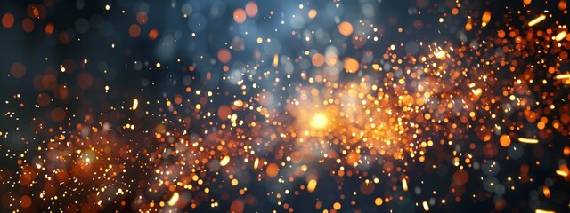 Vibrant Sparks Blurred Background