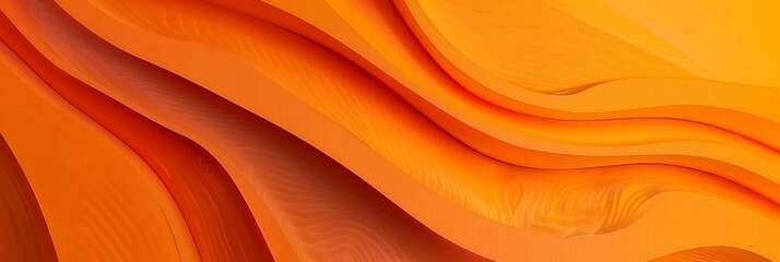 Obraz premium Abstract Orange Wave Pattern