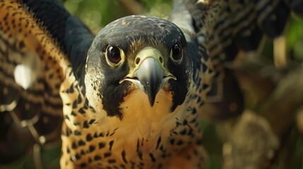 Raptor Peregrine in Stunning Close up
