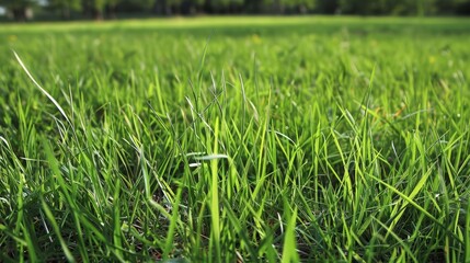 Obraz premium The resilience of grass, which can survive droughts, floods, and heavy foot traffic, demonstrates the strength and adaptability of nature.