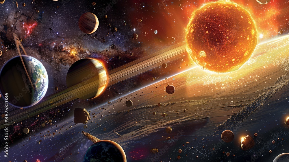 Poster the solar system is just one of billions in the universe, each with its own unique characteristics a