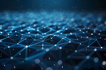 Obraz premium Blue Background for Social Media and Information Network