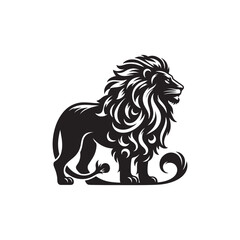 vector set of lion silhouette logo Lion collection.