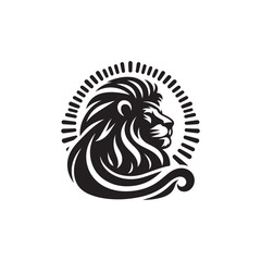 vector set of lion silhouette logo Lion collection.