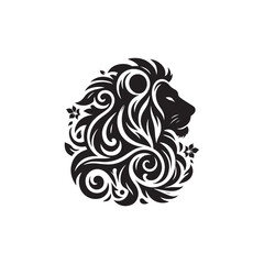 vector set of lion silhouette logo Lion collection.