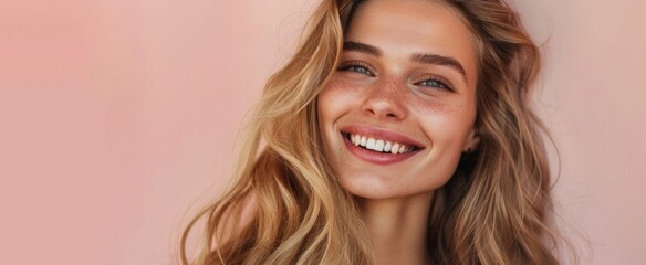 Blonde Woman with Smile and Genuine Expression