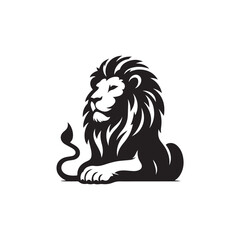 vector set of lion silhouette logo Lion collection.