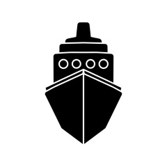 ship vector icon water transport system, flat icon eps vector illustration, isolated on white