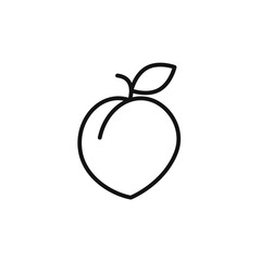 Peach Icon Collection Juicy Fruit Illustrations for Culinary and Nutritional Uses