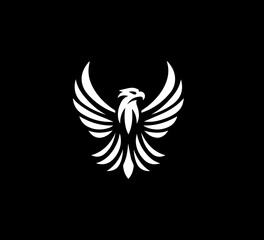 modern eagle logo icon vector