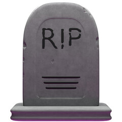 3D Halloween Tombstone