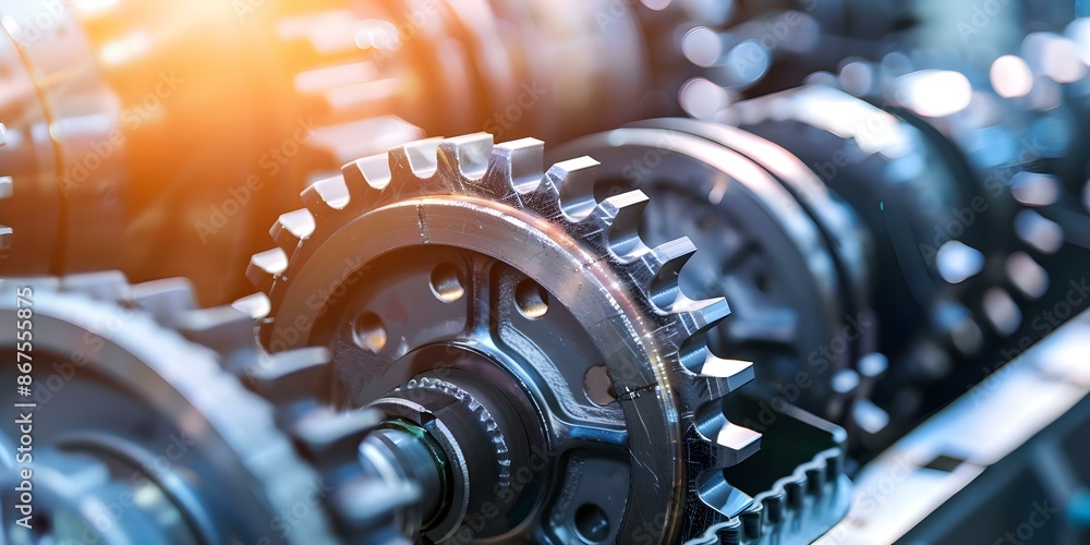 Aufkleber aidriven automation in advanced manufacturing sectors boosts productivity and efficiency. concept ai