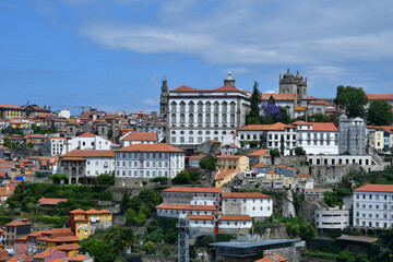 Panoramic view of the city of Porto in Portugal.