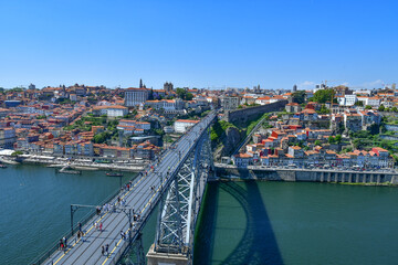Obraz premium Panoramic view of the city of Porto in Portugal.