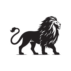 vector set of lion silhouette logo Lion collection.