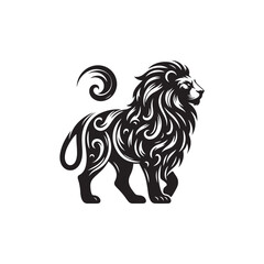 vector set of lion silhouette logo Lion collection.