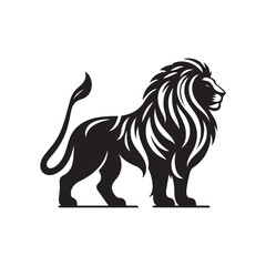 vector set of lion silhouette logo Lion collection.