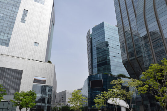 Cityscape of Digital Media City, Seoul, South Korea