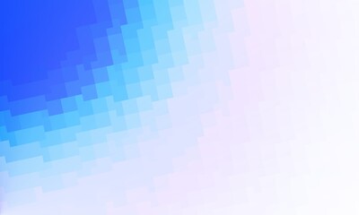 Pixelated Gradient from Deep Blue to Soft White Abstract Background