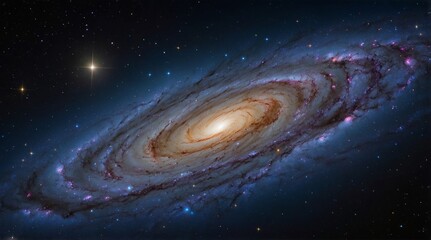 Realistic galaxy background