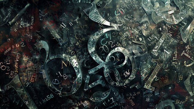 Abstract Mathematical Chaos with Overlapping Numbers and Symbols