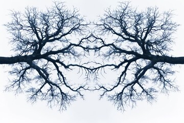 Obraz premium Bare Tree Silhouette Against Sky