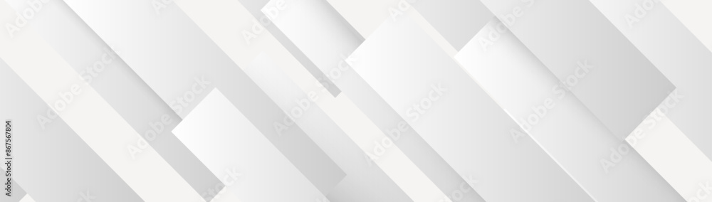 Aufkleber Abstract background with white geometric diagonal lines. Modern minimal trendy lines pattern horizontal. Vector illustration