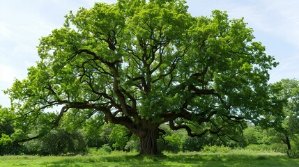 Obraz premium big tree with green leaves