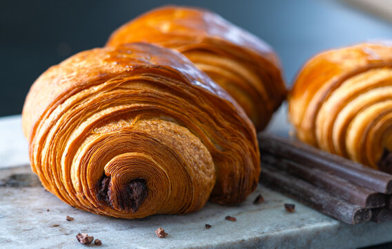 sweet french pain au chocolat bun 
