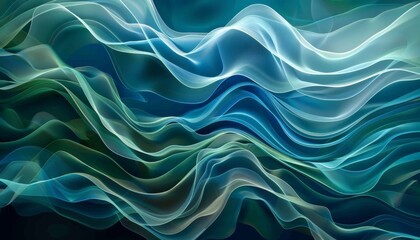 Obraz premium Abstract Ocean Waves