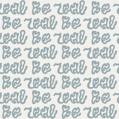 Wavy modern seamless pattern. Hand drawn vector stock illustration in a beige pastel style.