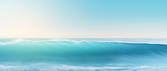 Obraz premium Ocean Wave Crest at Sunset