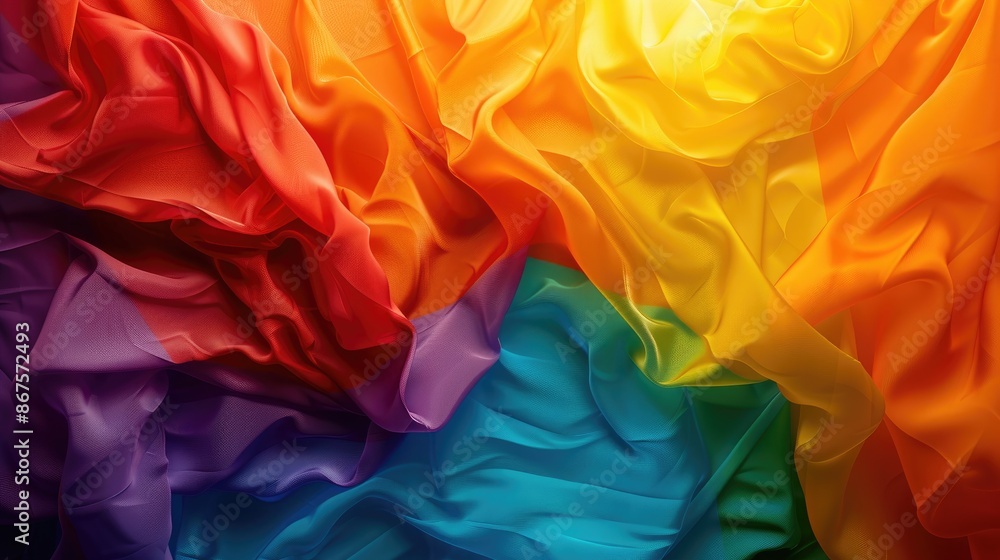 Poster vibrant abstract background with lgbt colors, blending seamlessly to create a dynamic and inclusive 