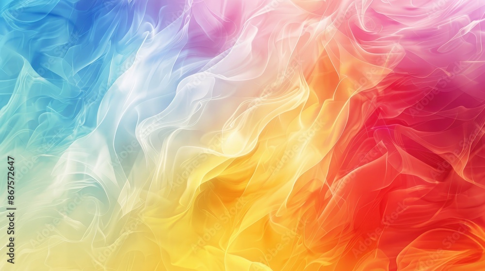 Poster vibrant abstract background with lgbt colors, blending seamlessly to create a dynamic and inclusive 