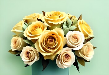 bouquet of yellow roses