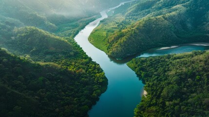 World Rivers Day background concept 