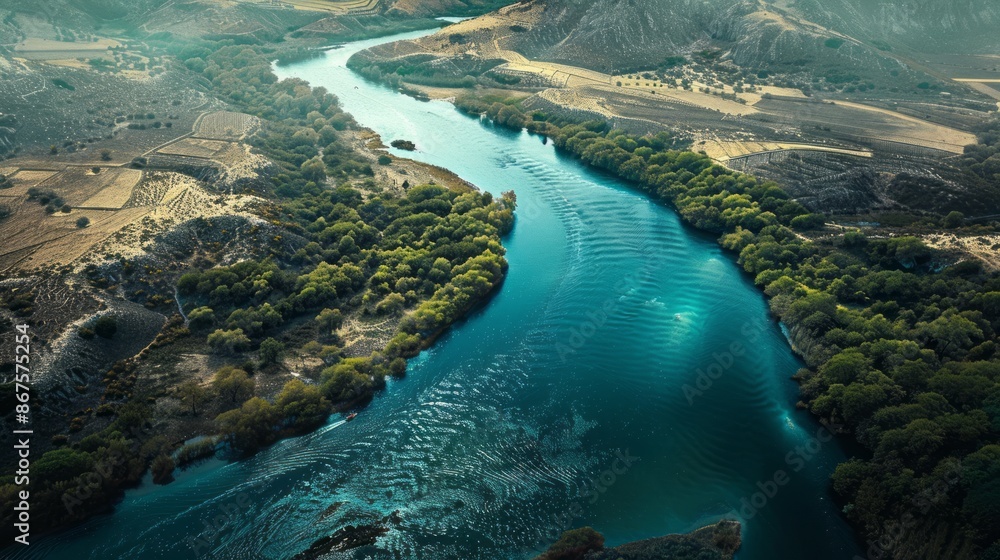 Wall mural World Rivers Day background concept 